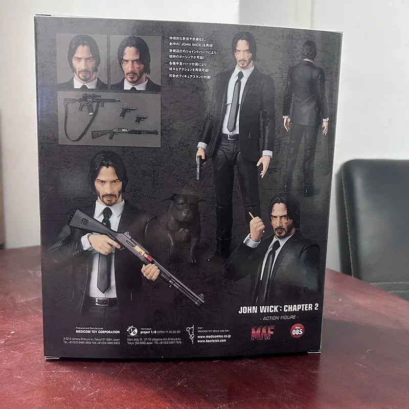 John Wick: Chapter 2 MAF No.085 Action Figure with Dog (Mafex Replica)