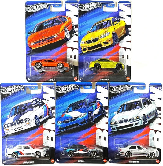 2025 Hot Wheels Silver Series BMW M Series Full Complete Set of 5