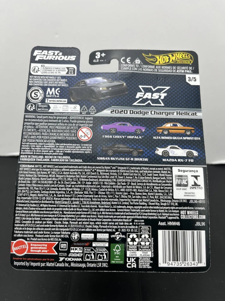 Premium Fast & Furious 2020 Dodge Charger Hellcat