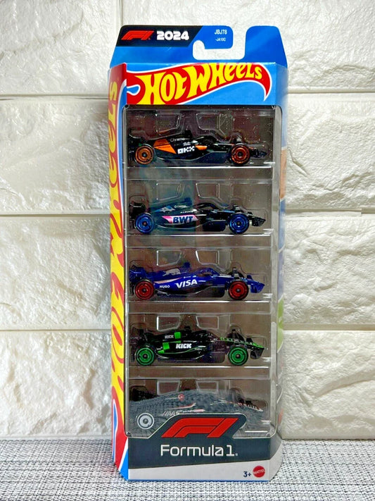 Hot Wheels 5 Pack 2024 F1 Formula 1: McLaren / Alpine / Red Bull / Sauber / Hass