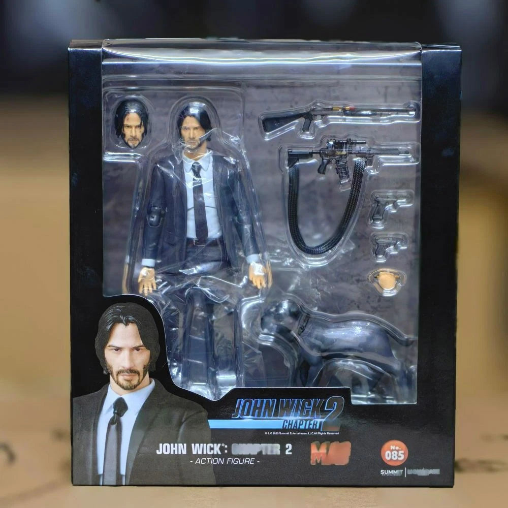 John Wick: Chapter 2 MAF No.085 Action Figure with Dog (Mafex Replica)