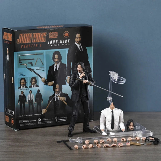MAF No 212 John Wick Chapter 4 Action Figure (Mafex Replica)