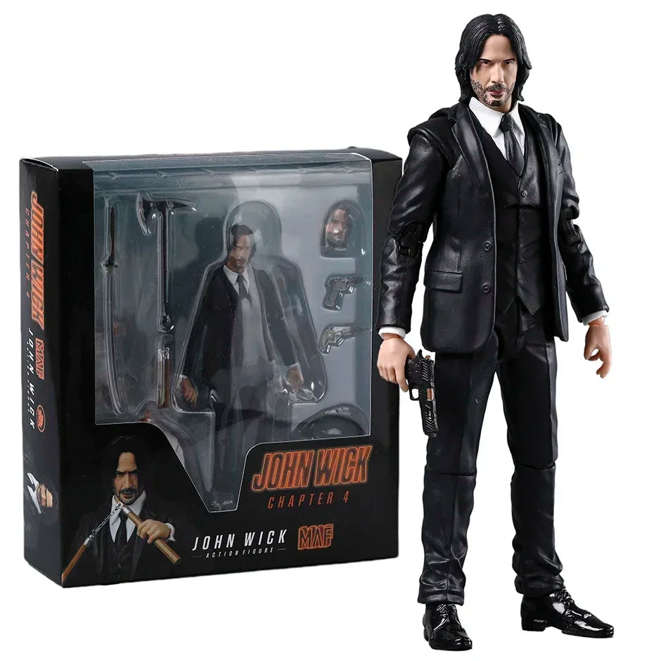 MAF No 212 John Wick Chapter 4 Action Figure (Mafex Replica)