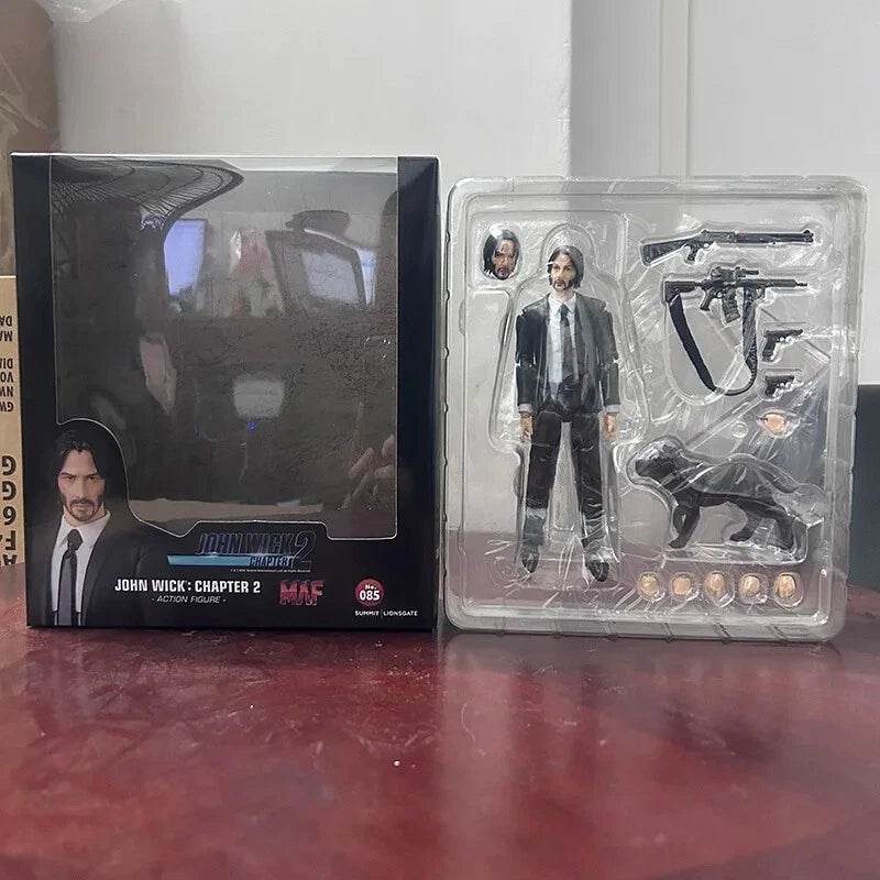 John Wick: Chapter 2 MAF No.085 Action Figure with Dog (Mafex Replica)