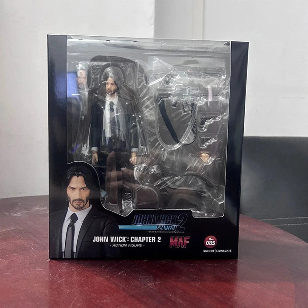 John Wick: Chapter 2 MAF No.085 Action Figure with Dog (Mafex Replica)