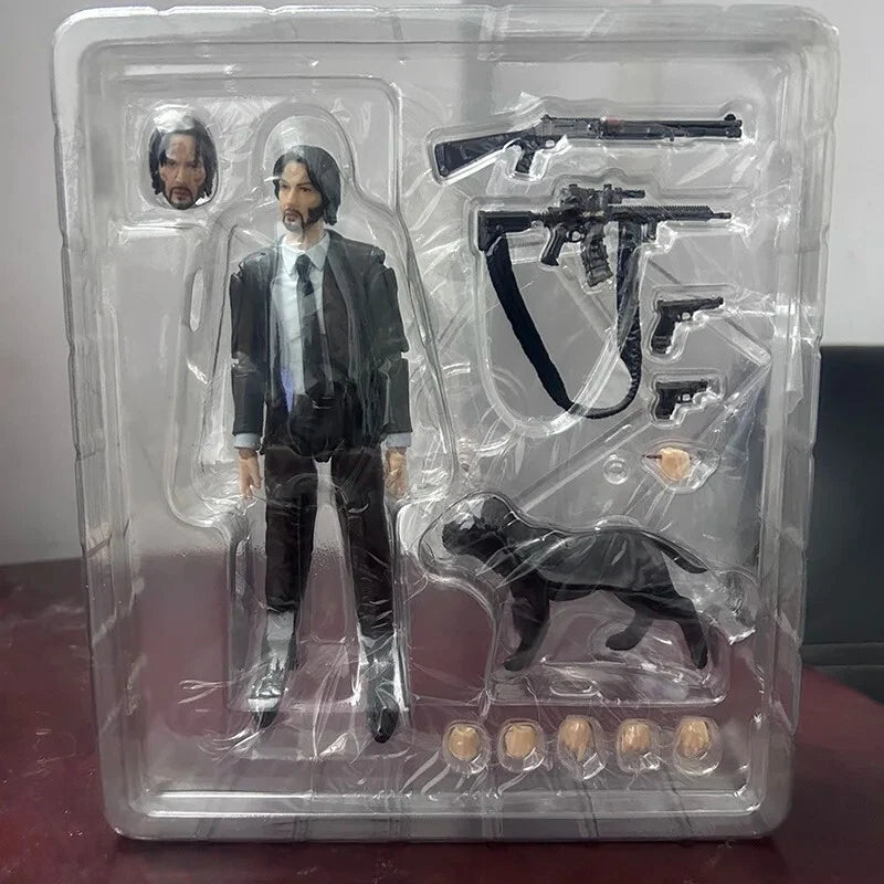 John Wick: Chapter 2 MAF No.085 Action Figure with Dog (Mafex Replica)